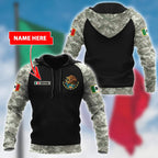 Mexico Coat Of Arms no03 Personalized Name 3D Unisex Hoodie