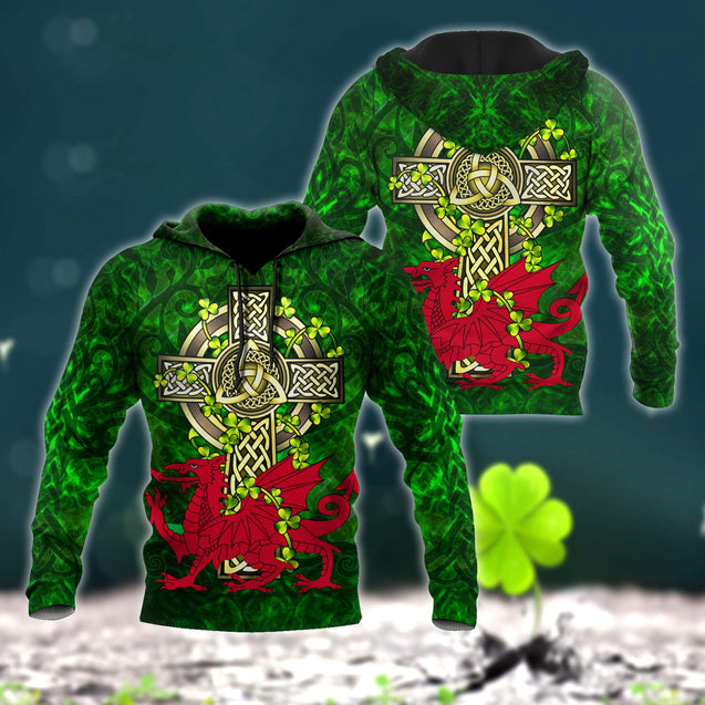 Wales Saint Patrick's Day 3D All Over Printed Shirts For Men And Women TN