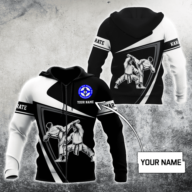 Customize Name Karate 3D Hoodie For Men And Women MH16042102