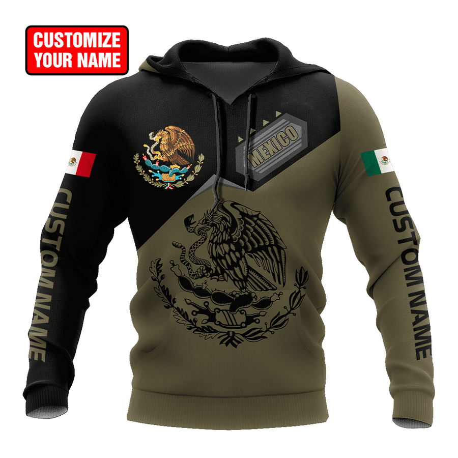 Personalized Name Mexican 3D All Over Printed Hoodie