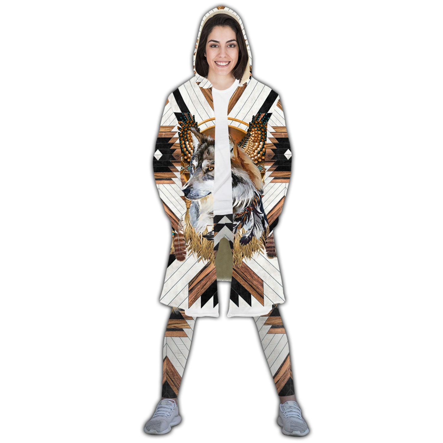 Native American 3D All Over Printed Legging + Cloak