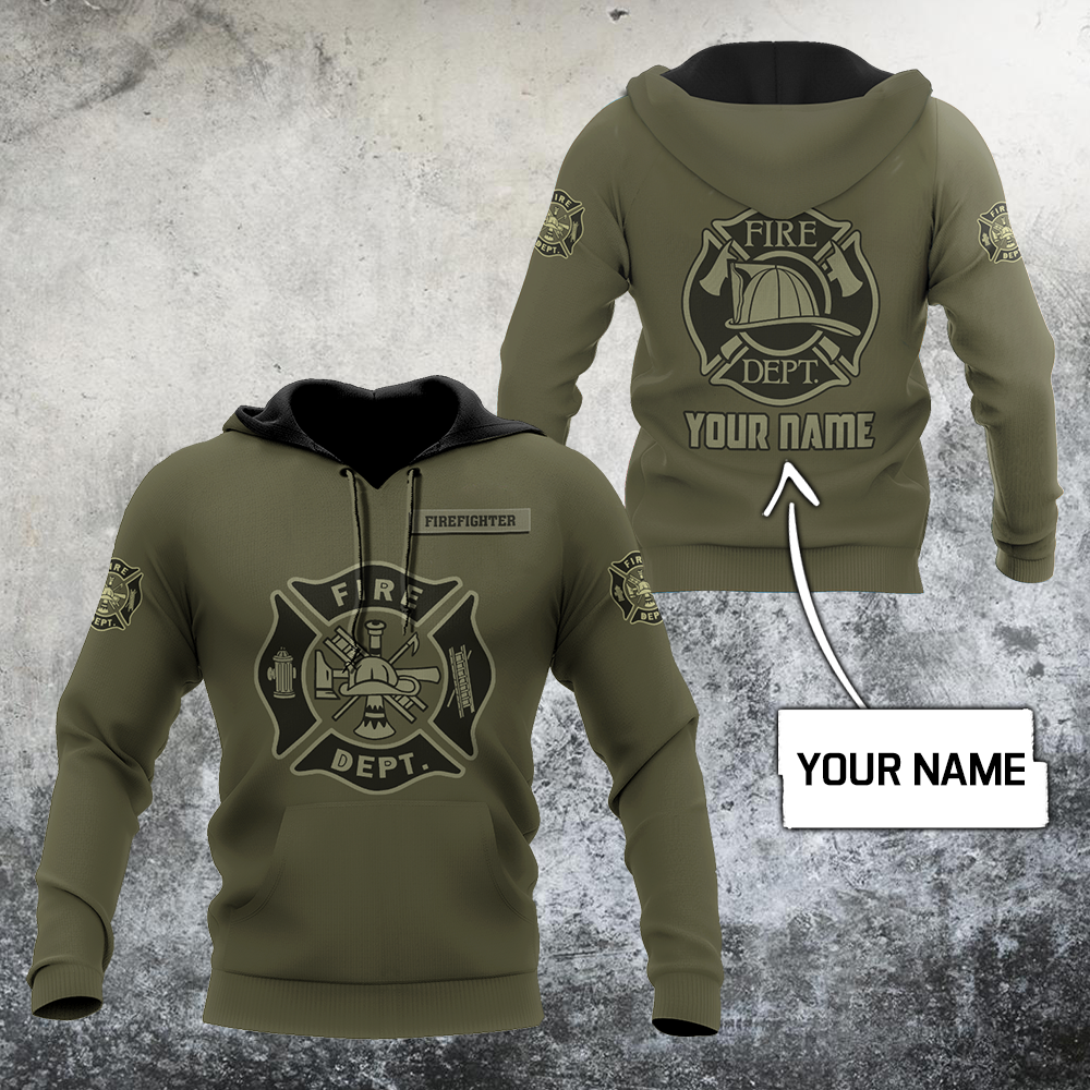 Customize Name Firefighter Hoodie For Men And Women MH27042101