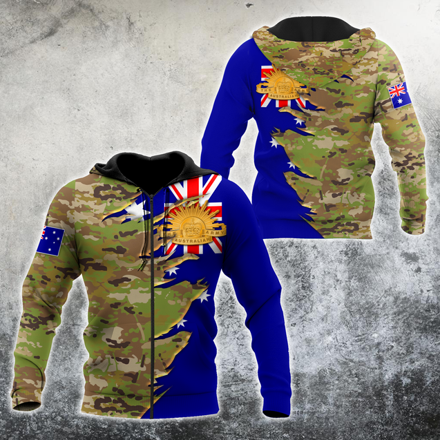 Australian Veteran - Jesus 3D All Over Printed Shirts MH10032107