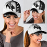 Personalized Name Black And White Bull Riding Classic Cap