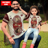 Gift For Son and Daughter Custom Name King Hearts Lion Poker 3D All Over Printed Shirts For Kids From 1 year - 15 years