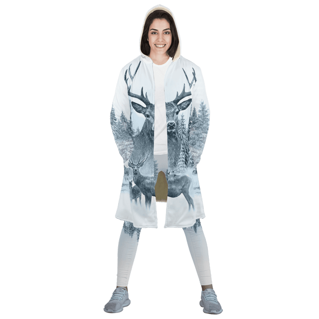 White Deer Hunting 3D All Over Printed Legging + Cloak