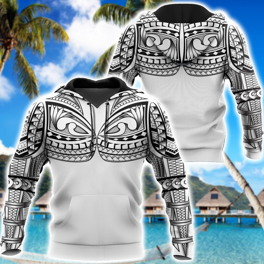 Amazing Polynesian Tattoo Deluxe Hoodie ML