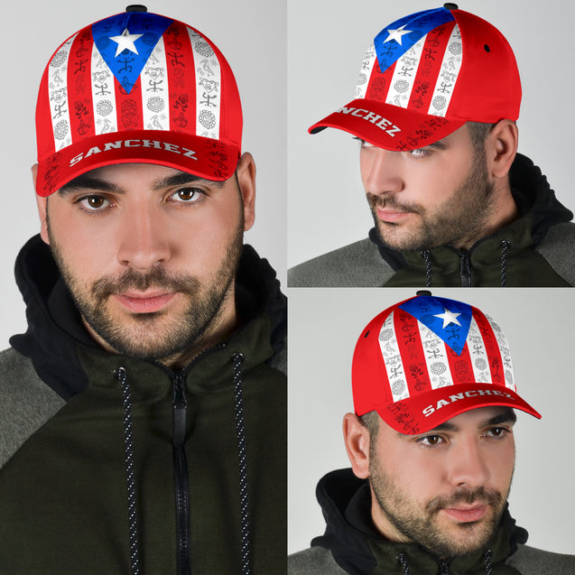 Customize Name Loving Puerto Rico Classic Cap