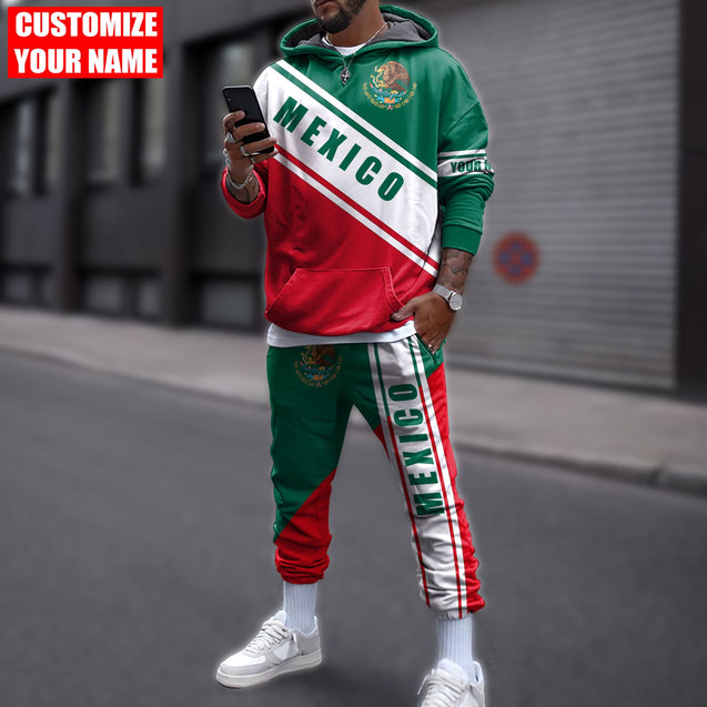 Personalized Name Mexico Combo Hoodie And Sweatpant HHT11102101