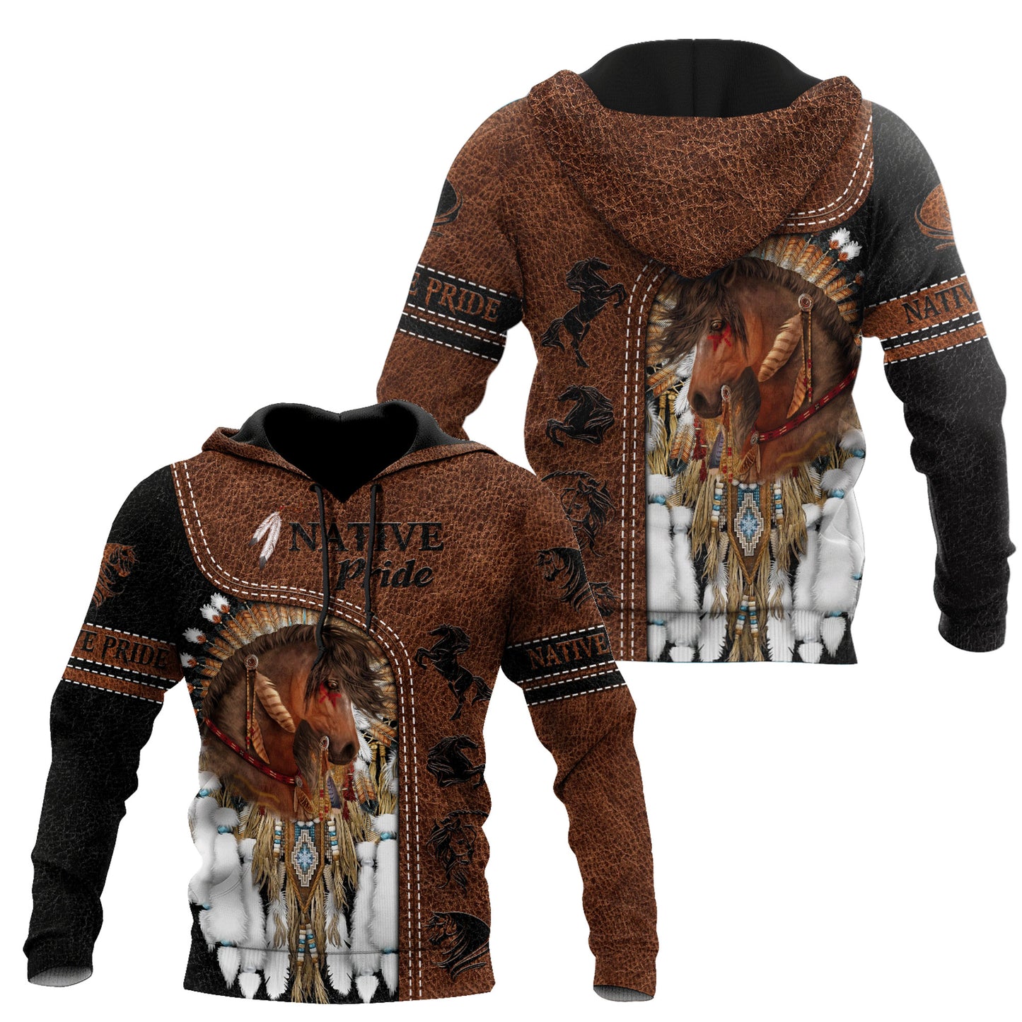 Horse Native American 3D All Over Printed Unisex Shirts