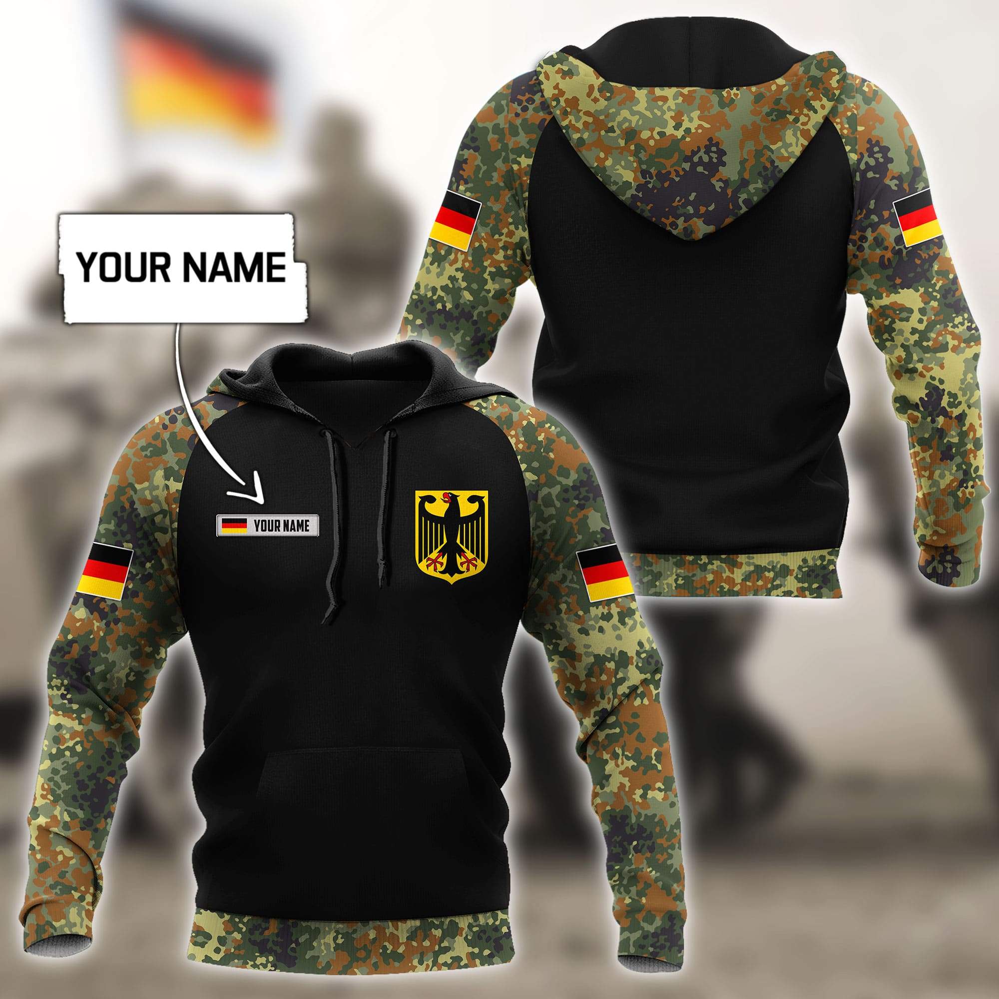 Custom Sublimated Military Hoodie-LV - Lenape Valley - Shop