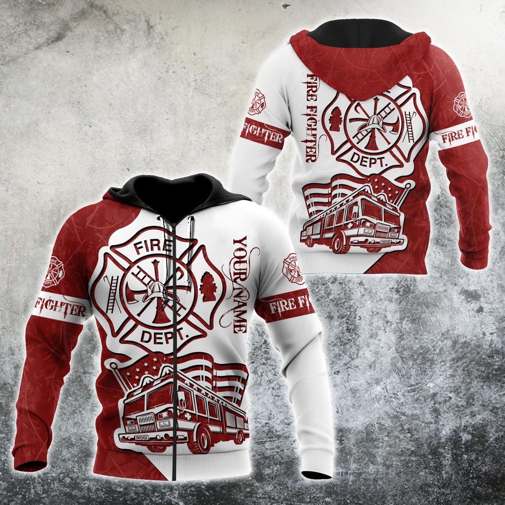Customize Name Firefighter Hoodie For Men And Women MH08032108