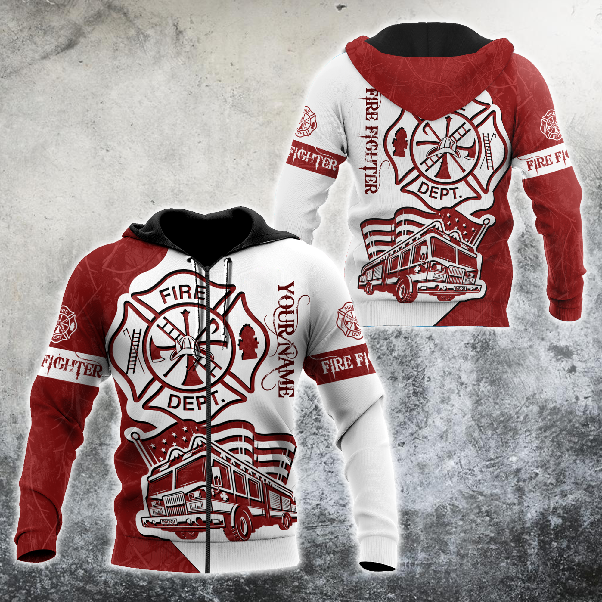 Customize Name Firefighter Hoodie For Men And Women MH08032108