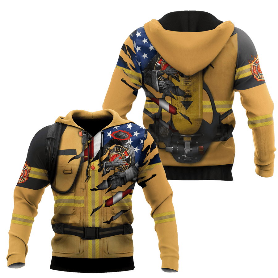 Firefighter 911 Patriot Day 3D All Over Printed Unisex Shirts