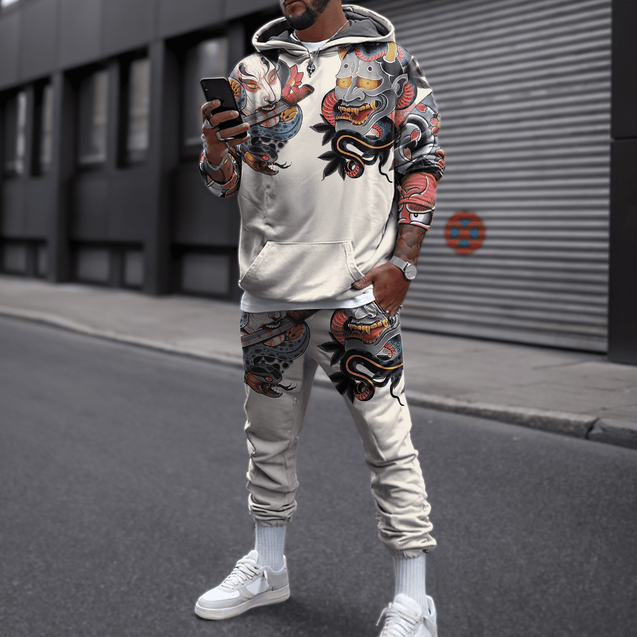 Japan Culture 3D All Over Printed Combo Hoodie + Sweatpant