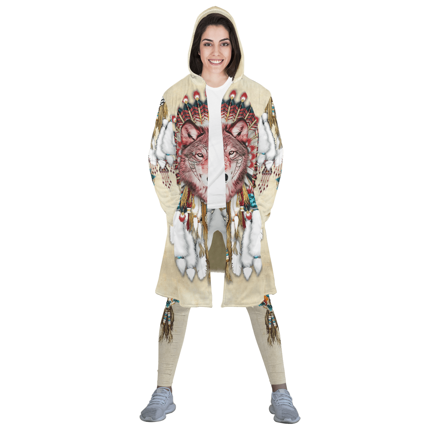 Native American 3D All Over Printed Legging + Cloak