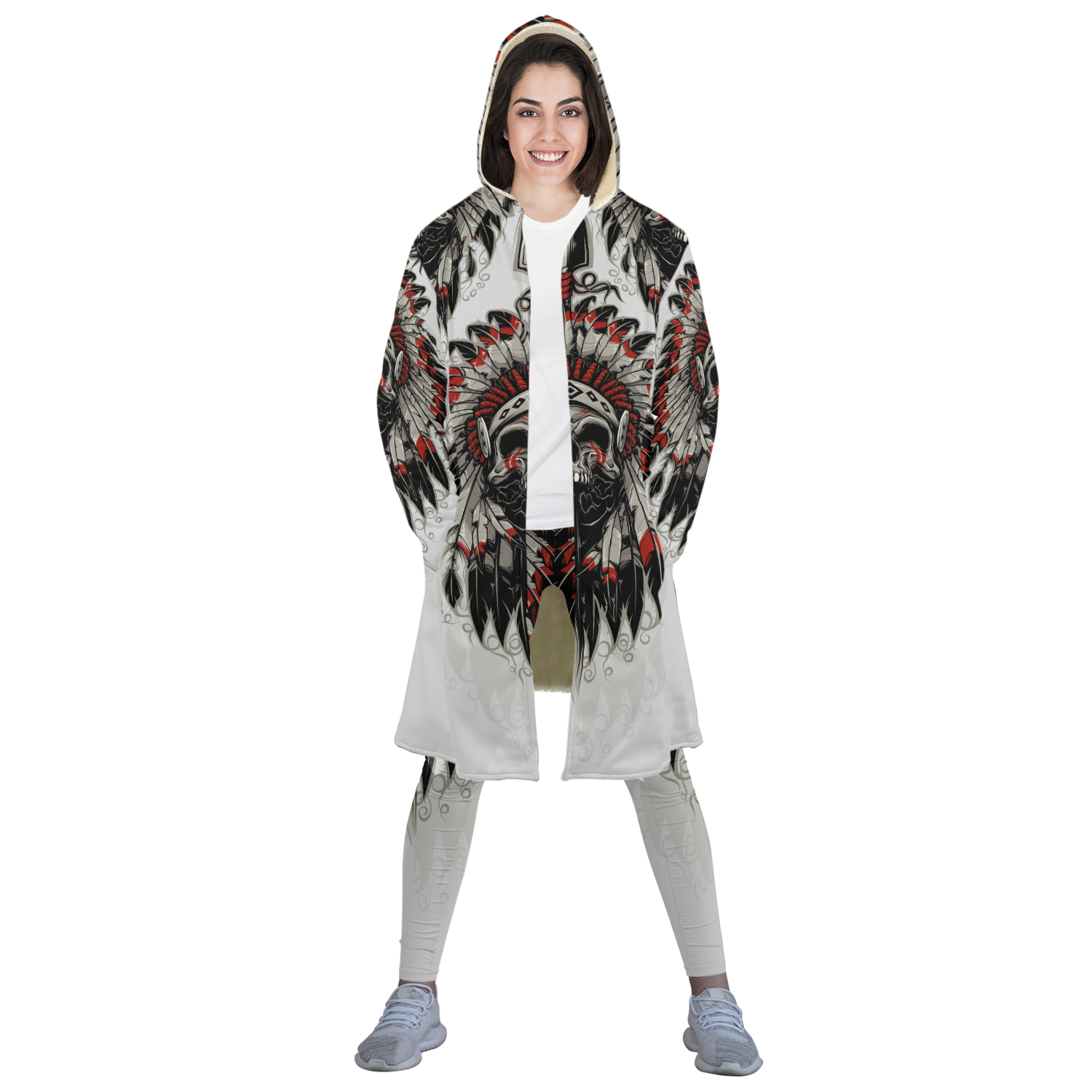 Native American 3D All Over Printed Legging + Cloak