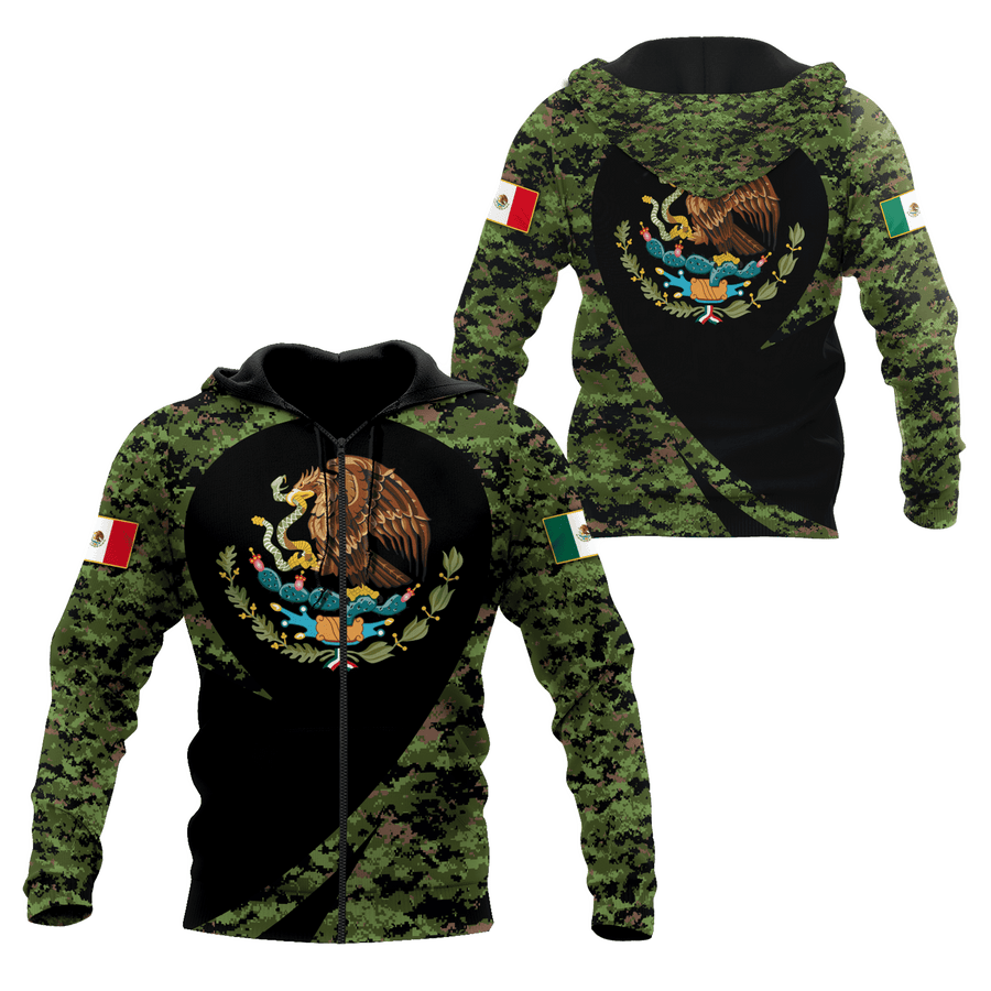 Mexico 3D All Over Printed Hoodie MH17042102