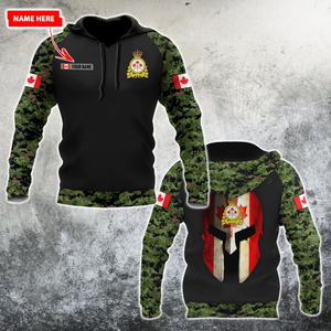 Personalized Name XT Canadian Army Pullover 3D All Over Printed Shirts PD15032104