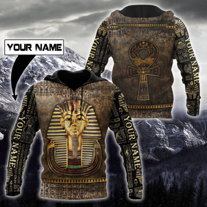 Custom name Pharaoh Ancient Egypt Ankh 3D design print shirts DQB22042103