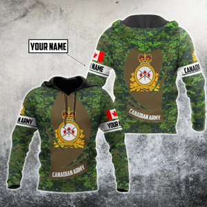 Personalized Name XT Canadian Army Pullover 3D All Over Printed Shirts DA11032106