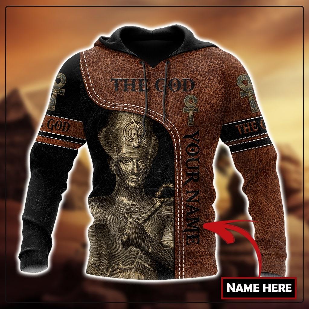 Custom name Pharaoh The God Ancient Egypt 3D design print shirt