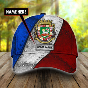 Customize Name Puerto Rico Classic Cap