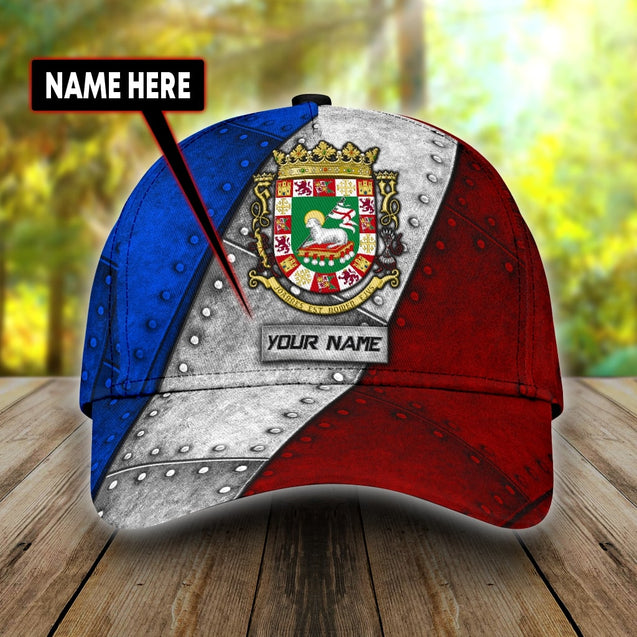 Customize Name Puerto Rico Classic Cap