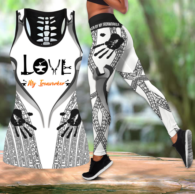 Love My IronWorker 3D Printed Combo Tanktop Legging MEI