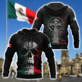 Mexico Skull 3D All Over Printed Unisex Hoodie