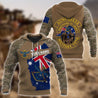 Custom name Australia Army Brothers in arms AU Veteran 3D print shirts