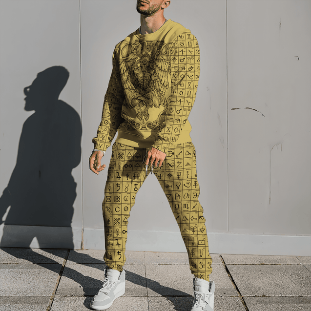 Skull Satanic 3D All Over Printed Combo Sweater + Sweatpant