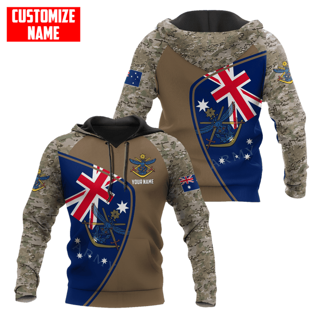 Custom name Anzac day Australia Army 3D printed shirts