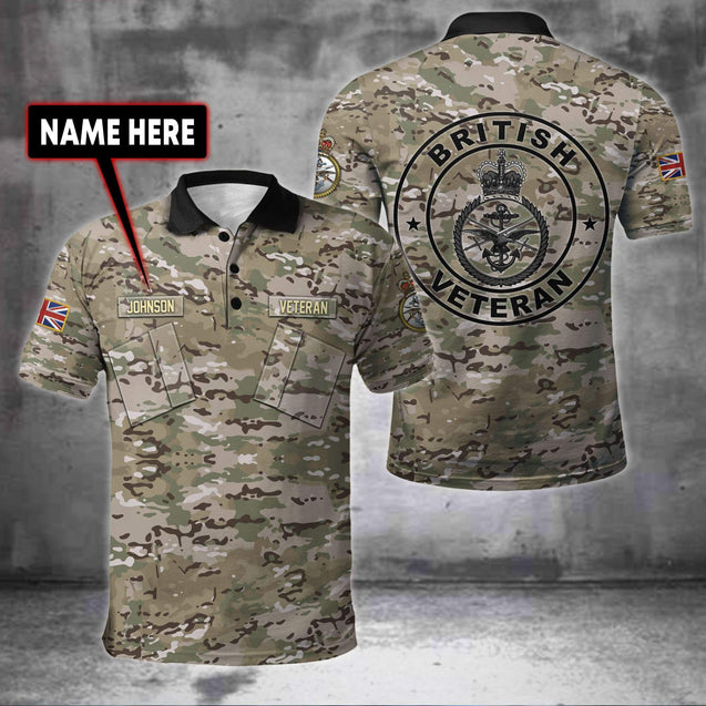 Custom Name XT British Armed Forces 3D Printed Shirts