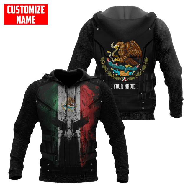 Customized Name Coat Of Arms Mexico 3D All Over Printed Unisex Shirts