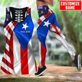 Customize Name Loving Puerto Rico Combo Legging And Tanktop