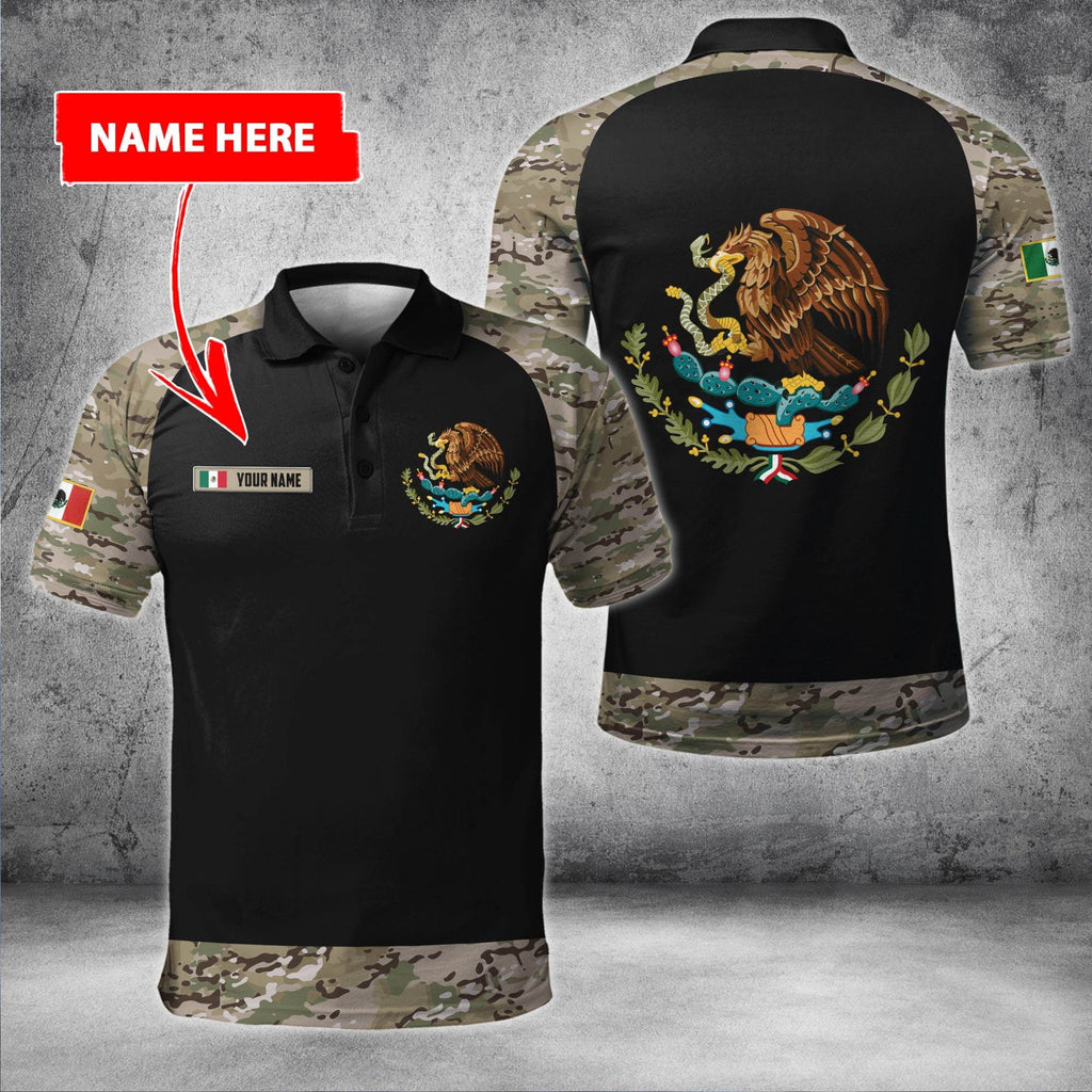 Mexico Coat Of Arms no02 Personalized Name 3D Unisex Hoodie