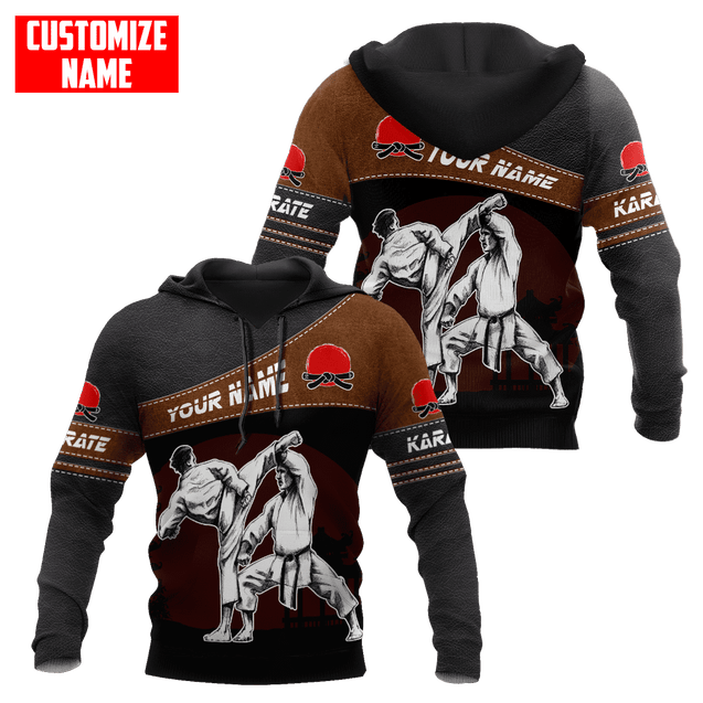 Customized Name Karate 3D All Over Printed Unisex Shirts