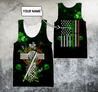 Customize Name Irish Shamrock And Cross Hoodie For Men And Women MH25022101