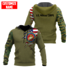 Custom name Soldier US Marine Corps 3d all over printed shirt hoodie MH06072107