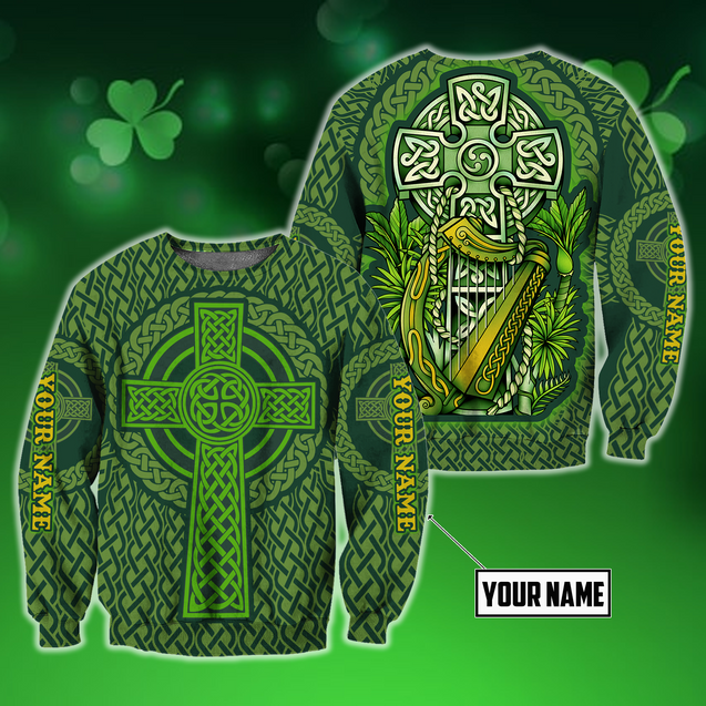 Custom Name Irish Saint Patrick's Day 3D All Over Printed Shirts For Men And Women TN