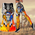 Native American 3D All Over Printed Legging + Hollow Tank