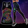 Premium Hippie Mushroom 3D Over Printed Legging & Tank Top