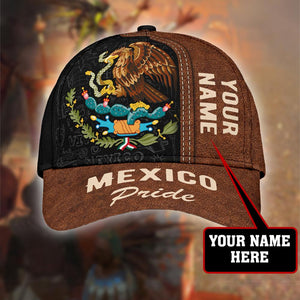 Mexican Pride Personalized Name Classic Cap