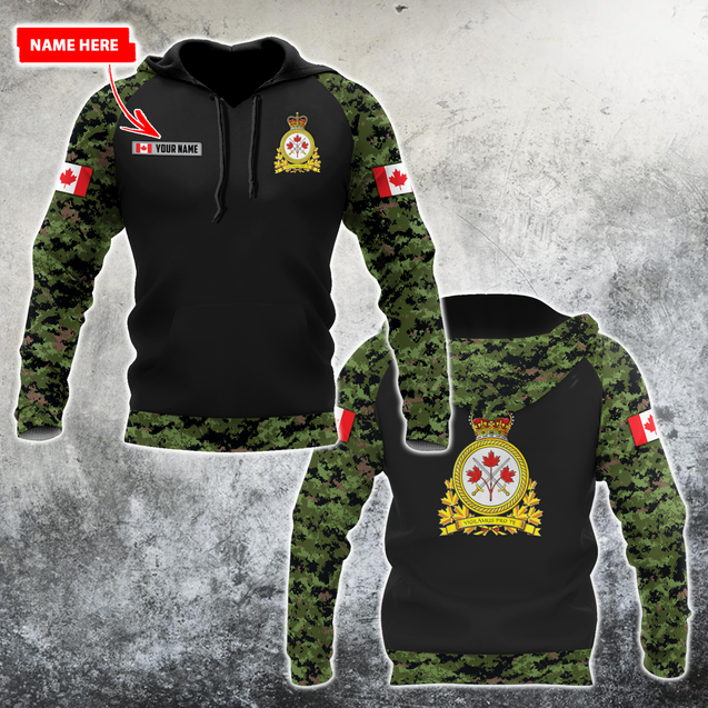 Personalized Name XT Canadian Army Pullover 3D All Over Printed Shirts PD15032103