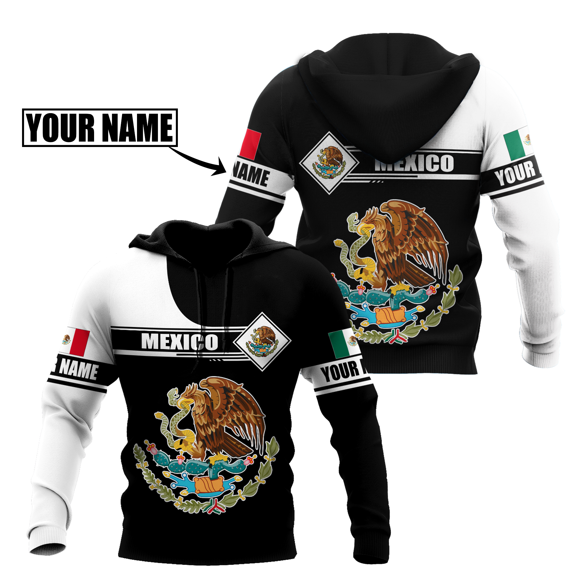 Mexican Hoodie Customize 3D All Over Printed Unisex Hoodie