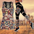 Native American 3D All Over Printed Legging + Hollow Tank Combo