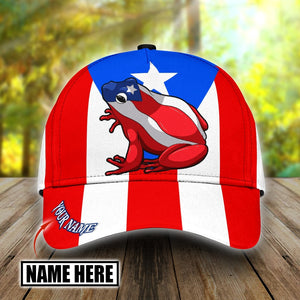 Customize Name Puerto Rico Classic Cap