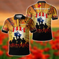 Canada Remembrance Day 3D Printed Shirts Pi01042104
