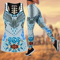 Native American 3D All Over Printed Legging + Hollow Tank